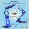 image:imageSonix Magnetic Adjustable Cell Phone Desk Stand Pedestal Compatible with Apple MagSafe Pacific BluePacific Blue