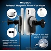 image:imageSonix Magnetic Link Car Mount Compatible with MagSafe Cases and MagSafe Wireless Charger for iPhone 16 15 14 13 12 Series Hands Free Cell Phone Holder with Secure Vent Clip  Graphite