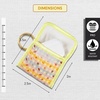 image:imageSonix Quilted Earbud Pouch  Premium Cotton Bag Charm for AirPods Keychain Storage Case Cover with Carabiner Ring  Red MonchhichiCare Bears Cowbears