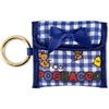 image:imageSonix Quilted Earbud Pouch  Premium Cotton Bag Charm for AirPods Keychain Storage Case Cover with Carabiner Ring  Red MonchhichiGingham Pochacco