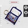 image:imageSonix Quilted Earbud Pouch  Premium Cotton Bag Charm for AirPods Keychain Storage Case Cover with Carabiner Ring  Red MonchhichiGingham Pochacco