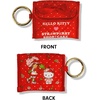 image:imageSonix Quilted Earbud Pouch  Premium Cotton Bag Charm for AirPods Keychain Storage Case Cover with Carabiner Ring  Red MonchhichiHello Kitty x Strawberry Shortcake
