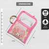 image:imageSonix Quilted Earbud Pouch  Premium Cotton Bag Charm for AirPods Keychain Storage Case Cover with Carabiner Ring  Red MonchhichiMy Sweet Piano