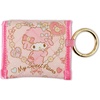 image:imageSonix Quilted Earbud Pouch  Premium Cotton Bag Charm for AirPods Keychain Storage Case Cover with Carabiner Ring  Red MonchhichiMy Sweet Piano