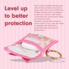 image:imageSonix Quilted Earbud Pouch  Premium Cotton Bag Charm for AirPods Keychain Storage Case Cover with Carabiner Ring  Red MonchhichiMy Sweet Piano