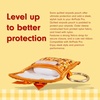 image:imageSonix Quilted Earbud Pouch  Premium Cotton Bag Charm for AirPods Keychain Storage Case Cover with Carabiner Ring  Red MonchhichiOld School Pompompurin