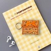 image:imageSonix Quilted Earbud Pouch  Premium Cotton Bag Charm for AirPods Keychain Storage Case Cover with Carabiner Ring  Red MonchhichiOld School Pompompurin