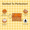 image:imageSonix Quilted Earbud Pouch  Premium Cotton Bag Charm for AirPods Keychain Storage Case Cover with Carabiner Ring  Red MonchhichiOld School Pompompurin