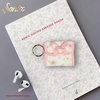 image:imageSonix Quilted Earbud Pouch  Premium Cotton Bag Charm for AirPods Keychain Storage Case Cover with Carabiner Ring  Red MonchhichiPatchwork Cottage