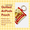 image:imageSonix Quilted Earbud Pouch  Premium Cotton Bag Charm for AirPods Keychain Storage Case Cover with Carabiner Ring  Red MonchhichiPompompurin 30th Anniversary