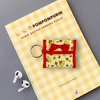 image:imageSonix Quilted Earbud Pouch  Premium Cotton Bag Charm for AirPods Keychain Storage Case Cover with Carabiner Ring  Red MonchhichiPompompurin 30th Anniversary
