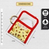 image:imageSonix Quilted Earbud Pouch  Premium Cotton Bag Charm for AirPods Keychain Storage Case Cover with Carabiner Ring  Red MonchhichiPompompurin 30th Anniversary