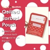 image:imageSonix Quilted Earbud Pouch  Premium Cotton Bag Charm for AirPods Keychain Storage Case Cover with Carabiner Ring  Red MonchhichiRed Monchhichi