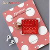image:imageSonix Quilted Earbud Pouch  Premium Cotton Bag Charm for AirPods Keychain Storage Case Cover with Carabiner Ring  Red MonchhichiRed Monchhichi