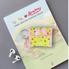 image:imageSonix Quilted Earbud Pouch  Premium Cotton Bag Charm for AirPods Keychain Storage Case Cover with Carabiner Ring  Red MonchhichiStrawberry Shortcake Berry Besties Rainbow