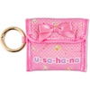 image:imageSonix Quilted Earbud Pouch  Premium Cotton Bag Charm for AirPods Keychain Storage Case Cover with Carabiner Ring  Red MonchhichiUsahana