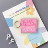 image:imageSonix Quilted Earbud Pouch  Premium Cotton Bag Charm for AirPods Keychain Storage Case Cover with Carabiner Ring  Red MonchhichiUsahana