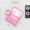 image:imageSonix Quilted Earbud Pouch  Premium Cotton Bag Charm for AirPods Keychain Storage Case Cover with Carabiner Ring  Red MonchhichiUsahana