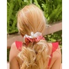 image:imageSonix Scrunchies Silk TwoTone Hair Tie Set  Dusty Mauve and Cream