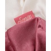 image:imageSonix Scrunchies Silk TwoTone Hair Tie Set  Dusty Mauve and Cream