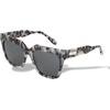 image:imageSonix Square Oversized Fashion Sunglasses for Women Avalon Milk Tort Frame Black UV Protection Lens