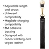 image:imageSonix Vegan Leather Adhesive Phone WristletOnyx