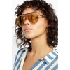 image:imageSonix Womens Nara Sunglasses Tan TortoiseAmber Mirror Lens Aviator