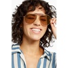 image:imageSonix Womens Nara Sunglasses Tan TortoiseAmber Mirror Lens Aviator