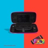image:imageSonix x Monchhichi Carrying Case for Nintendo Switch 2 Switch 1 Lite OLED Protective Travel Case with Game Cartridge Storage  Monchhichi Red DotCare Bears x Sesame Street