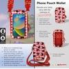 image:imageSonix x Monchhichi Phone Pouch  Universal Smartphone Travel Purse and Wallet Crossbody and Shoulder Bag  Monchhichi Plaid