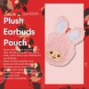 image:imageSonix x Monchhichi Plush Earbud Pouch  Tech Keychain Bag Charm Fuzzy Plush Character Coin Purse for Small Accessories Earbuds  Monchhichi GirlChimutan