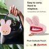 image:imageSonix x Monchhichi Plush Earbud Pouch  Tech Keychain Bag Charm Fuzzy Plush Character Coin Purse for Small Accessories Earbuds  Monchhichi GirlChimutan