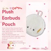 image:imageSonix x Monchhichi Plush Earbud Pouch  Tech Keychain Bag Charm Fuzzy Plush Character Coin Purse for Small Accessories Earbuds  Monchhichi GirlCogimyun