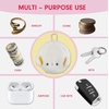 image:imageSonix x Monchhichi Plush Earbud Pouch  Tech Keychain Bag Charm Fuzzy Plush Character Coin Purse for Small Accessories Earbuds  Monchhichi GirlCogimyun