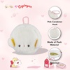 image:imageSonix x Monchhichi Plush Earbud Pouch  Tech Keychain Bag Charm Fuzzy Plush Character Coin Purse for Small Accessories Earbuds  Monchhichi GirlCogimyun