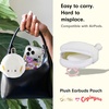 image:imageSonix x Monchhichi Plush Earbud Pouch  Tech Keychain Bag Charm Fuzzy Plush Character Coin Purse for Small Accessories Earbuds  Monchhichi GirlCogimyun