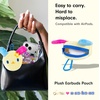 image:imageSonix x Monchhichi Plush Earbud Pouch  Tech Keychain Bag Charm Fuzzy Plush Character Coin Purse for Small Accessories Earbuds  Monchhichi GirlFloral Usahana