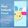 image:imageSonix x Monchhichi Plush Earbud Pouch  Tech Keychain Bag Charm Fuzzy Plush Character Coin Purse for Small Accessories Earbuds  Monchhichi GirlFloral Usahana