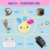 image:imageSonix x Monchhichi Plush Earbud Pouch  Tech Keychain Bag Charm Fuzzy Plush Character Coin Purse for Small Accessories Earbuds  Monchhichi GirlFloral Usahana