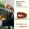 image:imageSonix x Monchhichi Plush Earbud Pouch  Tech Keychain Bag Charm Fuzzy Plush Character Coin Purse for Small Accessories Earbuds  Monchhichi GirlMonchhichi Boy