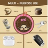 image:imageSonix x Monchhichi Plush Earbud Pouch  Tech Keychain Bag Charm Fuzzy Plush Character Coin Purse for Small Accessories Earbuds  Monchhichi GirlMonchhichi Girl