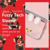 image:imageSonix x Monchhichi Plush Tech Sleeve  14 inch Fuzzy Laptop and Tablet Carrying Case Cover Protective Travel Bag  13  14  Monchhichi GirlChimutan