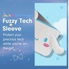 image:imageSonix x Monchhichi Plush Tech Sleeve  14 inch Fuzzy Laptop and Tablet Carrying Case Cover Protective Travel Bag  13  14  Monchhichi GirlCinnamoroll