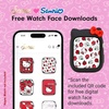 image:imageSonix x Sanrio Apple Watch Cover  Bumper Case for Apple Watch  Protective Silicone Cover  Fits 38mm40mm41mm  Hello Kitty  BlackHello Kitty  Black
