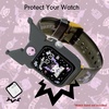image:imageSonix x Sanrio Apple Watch Cover  Bumper Case for Apple Watch  Protective Silicone Cover  Fits 38mm40mm41mm  Hello Kitty  BlackKuromi  Black