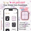 image:imageSonix x Sanrio Apple Watch Cover  Bumper Case for Apple Watch  Protective Silicone Cover  Fits 38mm40mm41mm  Hello Kitty  BlackMy Melody  Pink