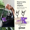 image:imageSonix x Sanrio Character Keychain Case Compatible with Apple AirTag  Protective AirTag Cover Keychain  PochaccoCollege Letters Kuromi