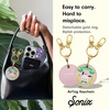 image:imageSonix x Sanrio Character Keychain Case Compatible with Apple AirTag  Protective AirTag Cover Keychain  PochaccoFloral Pochacco