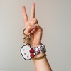 image:imageSonix x Sanrio Character Keychain Case Compatible with Apple AirTag  Protective AirTag Cover Keychain  PochaccoHello Kitty