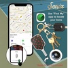 image:imageSonix x Sanrio Character Keychain Case Compatible with Apple AirTag  Protective AirTag Cover Keychain  PochaccoPickleball Raspberry